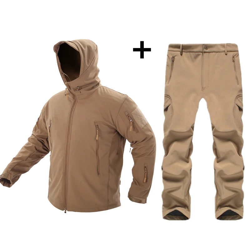 Мужские уличные водонепроницаемые куртки TAD V 5,0 Softshell охотничий наряд Термоодежда Тактический походный страйкбол спортивный костюм