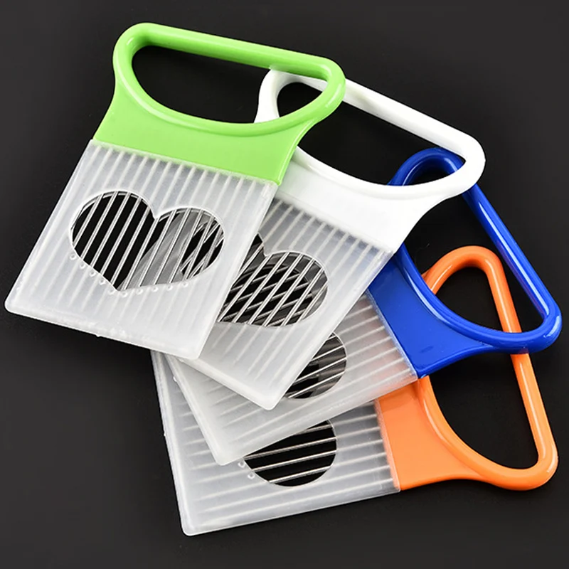 Kitchen Gadgets Handy Onion Cutter Holder Stainless Steel Easy Cut Tomato Onion Slicer Vegetable Cutter Cutting Aids Safety Cooking Tools (9)