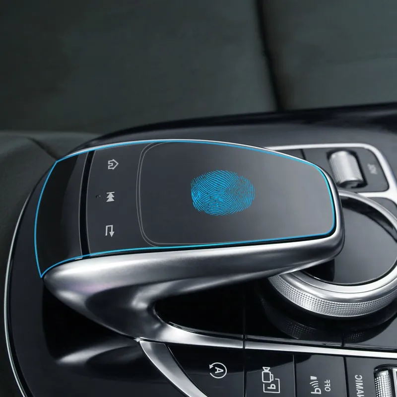 Автомобильная центральная консоль, мультимедийная кнопка мыши, защитная пленка для Mercedes Benz C E GLC W205 W213 X253, класс, защита от царапин, наклейки