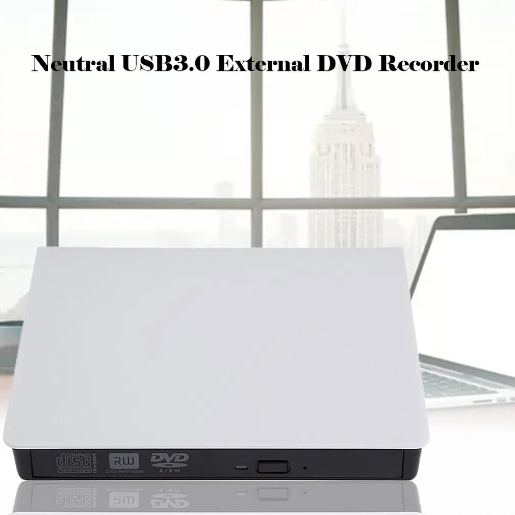  USB 3.0 External Drive DVD-ROM CD-RW DVD-RW Burner Player Portable Reader Slim for Windows7/8/10 La