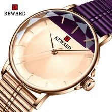 

REWARD Women Watches New Modern Dial Stainless Steel Strap Quartz Watch Waterproof Ladies Stainless Steel Casual Wristwatch