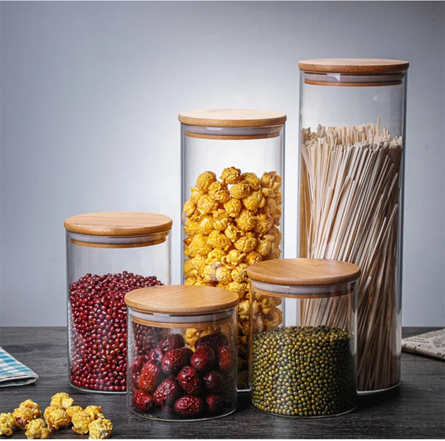 Cuisinart Glass Containers with Bamboo Lids - Food Containers