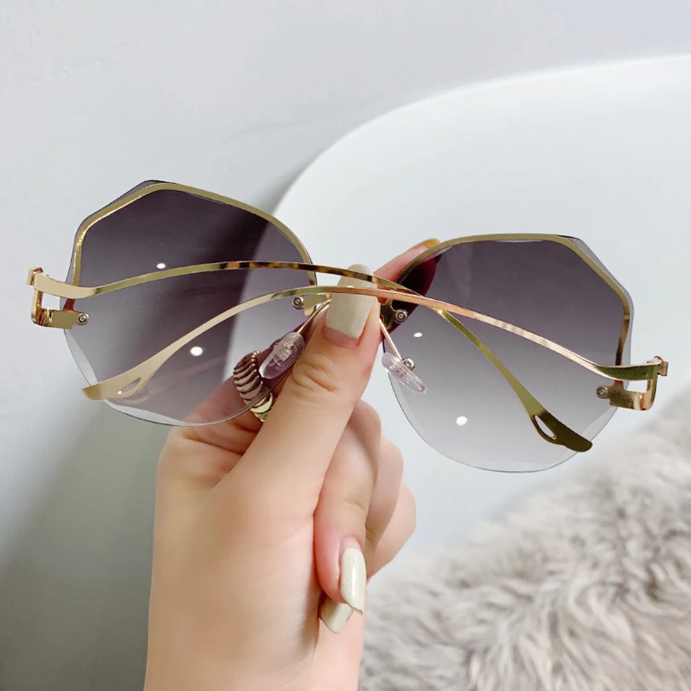 Gucci Rimless Butterfly Sunglasses