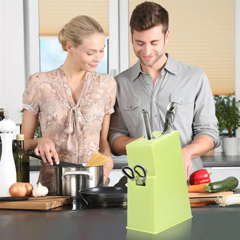 Полезный держатель пластиковых ножей креативный органайзер для хранения полка