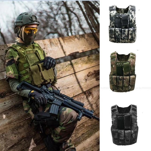 Ropa de camuflaje militar para niños, equipo de combate CS, chaleco táctico  del ejército, disfraz de Cosplay, uniforme de francotirador Airsoft -  AliExpress