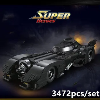 

New Justice League Batman UCS Batmobile 76139 Vehicles Car Fit LeGINGlys Technic Building Block Light Bricks Toys Kid Gift