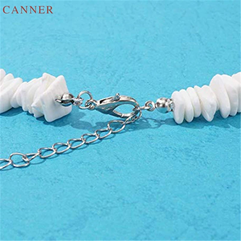 CANNER Boho Гавайские нерегулярные чипы Seashell колье ожерелье Женская белая ракушка чипы ожерелье с раковинами летние пляжные украшения подарки C40