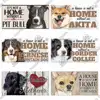 Putuo Decor Dog Tags Wooden Pet Tag Dog Accessories Lovely Friendship Animal Sign Plaques Rustic Wall Decor Home Decoration 3