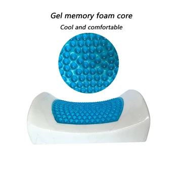 

Orthopedics Lumbar Support for Office Chair Mesh Fabric Gel Slow Rebound Memory Foam Straps To Prevent Car Office Back Pillow