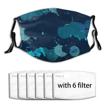 

Anti-Pollution Beautiful Dark Blue Spots Unisex Filter Air Mouth Face Mask Respirator Dust Mask Mouth cover Outdoor Washable