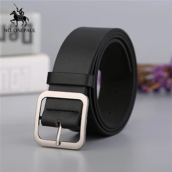 

NO.ONEPAUL new fashion designer design ladies square buckle retro belt trend simple youth belt decoration casual belt