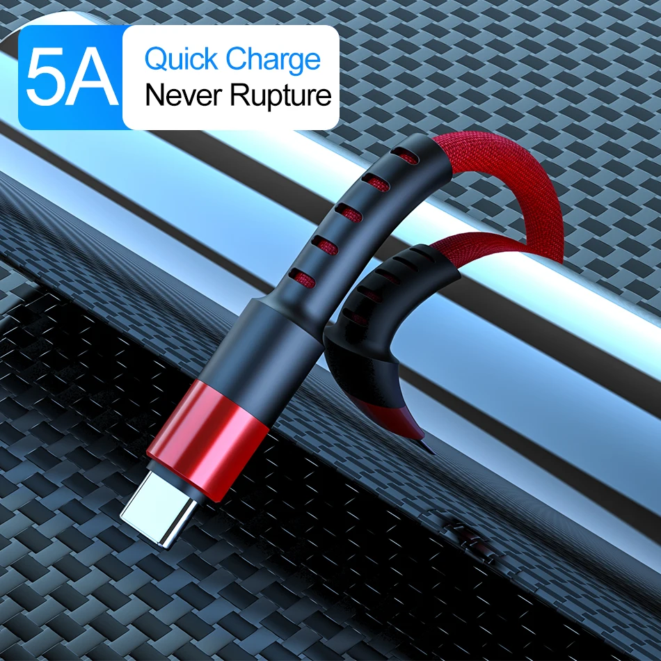 5А USB Type C кабель для быстрой зарядки синхронизации данных телефона Samsung S9 S8 Note 9 8