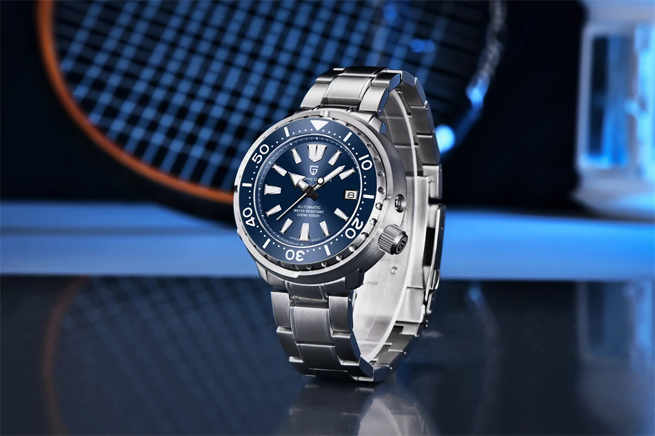 PAGANI DESIGN New 45MM Tuna Diving Wristwatch Men's 300M Waterproof Mechanical Automatic Watches Ceramic Bezel Relogio Masculino