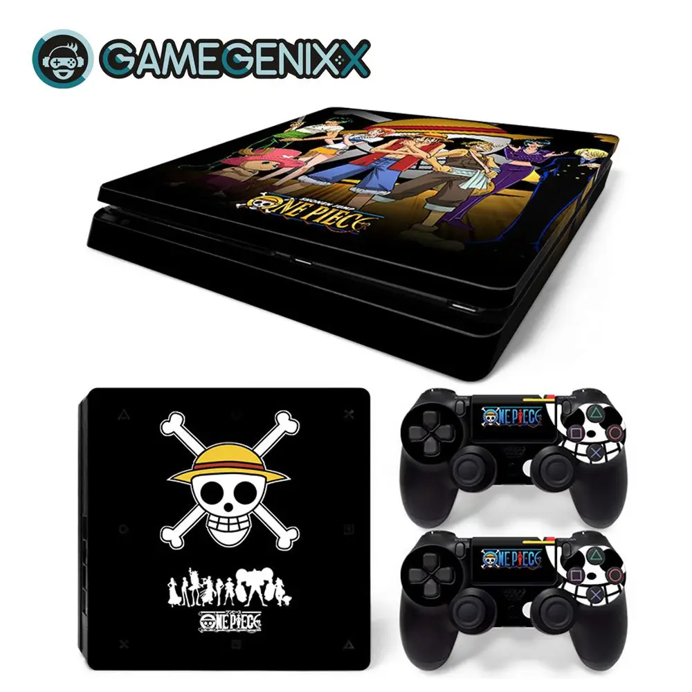 GAMEGENIXX Кожа Наклейка Защитная Наклейка Обложка для PS4 Slim консоли и 2 контроллеров-одна штука