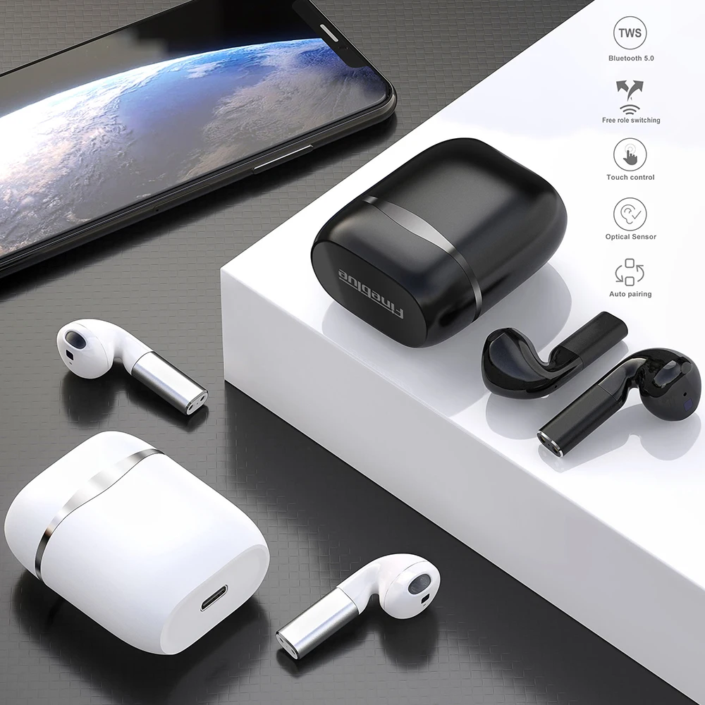 Tws стереонаушники Fineblue J1 PRO с поддержкой Bluetooth и двойным микрофоном|Наушники