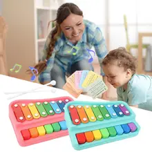 Инструмент, музыкальный ручной стук, пианино, отличный ABS пластик, пролонгированный, прочный, с ударным молотком, детские игрушки, подарки