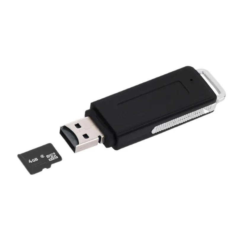 Цифровой мини аудио звукозапись USB диктофон рекордер Запись Профессиональный