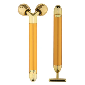 

2 In 1 Slimming Electric Waterproof Bar Face Roller Vibration Lifting Eye Nose Massage Tool Skin Tightening Anti Wrinkles
