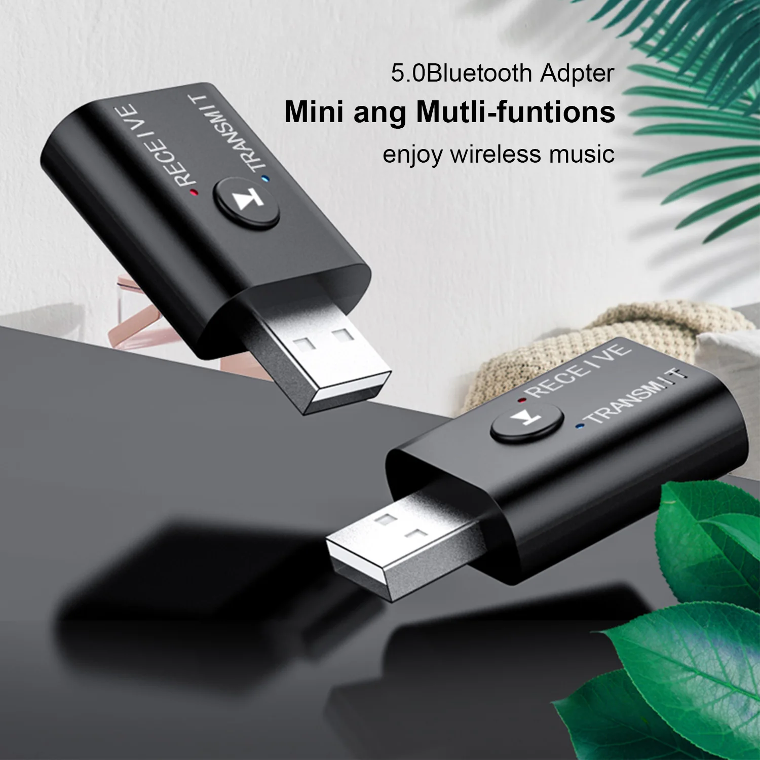 Bluetooth 5 0 аудио приемник передатчик Мини беспроводной USB музыкальные стерео