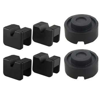 

6 Pack Universal Car Jack Pad Weld Jacking Lifting Lifter Rubber Disk Frame Protector Guard Carriage Tool