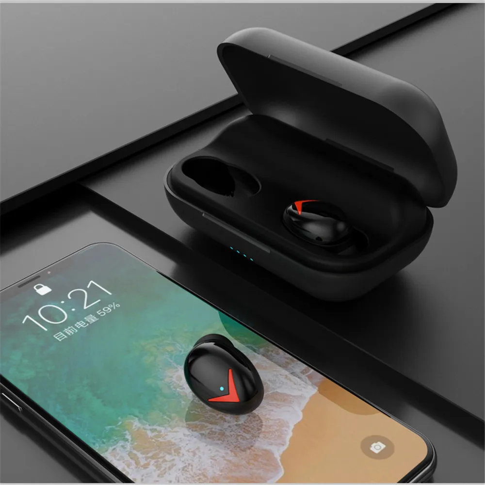 TWS наушники Bluetooth 5,0, беспроводная гарнитура IPX7, водонепроницаемые, Hi-Fi, басы, стерео наушники с шумоподавлением для iPhone, samsung, HUAWEI