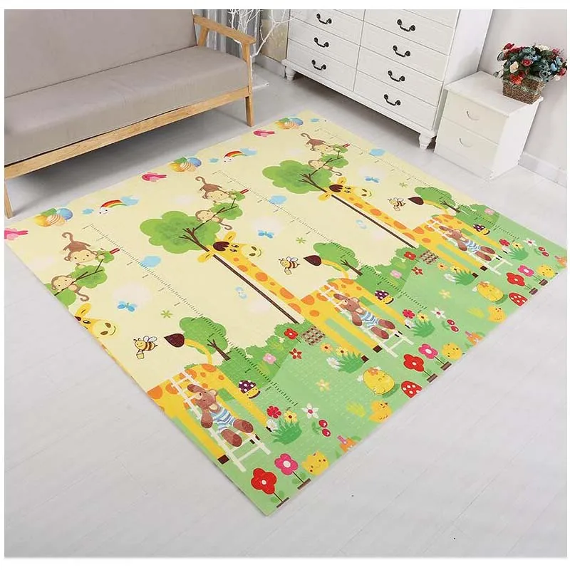 180X200X1.5CM Детский коврик двусторонний детский игровой коврик Xpe детская подушка утолщенный детский коврик для ползания складной коврик Детский ковер 180 см* 200 см - Цвет: 180X200X1.5CM