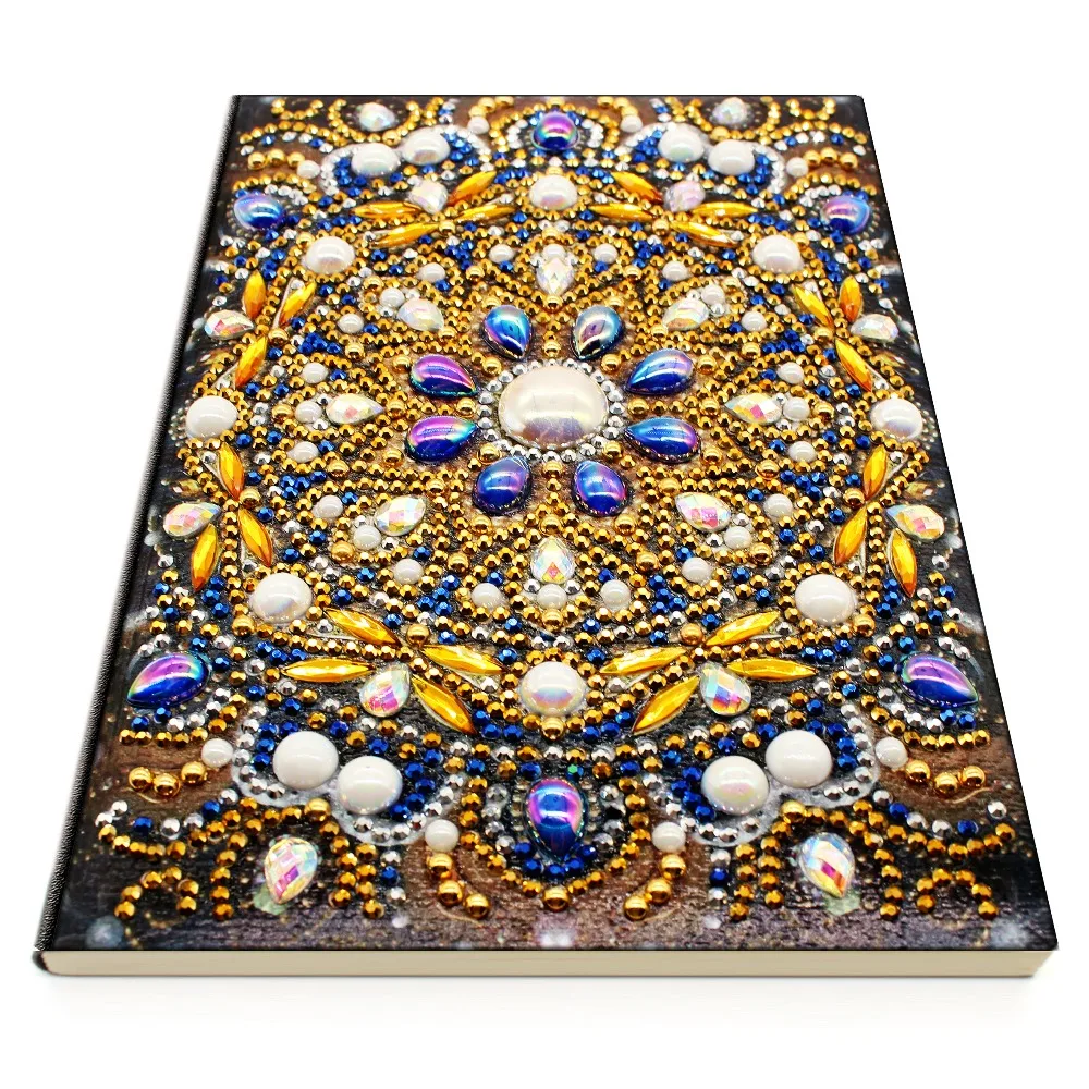 5D DIY Мандала специальная форма алмазная живопись 64 страницы А5 Блокнот Дневник Книга Вышивка крестом ремесло подарок