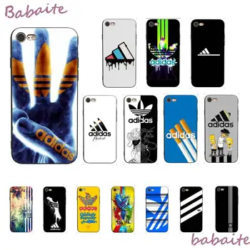 

Babaite Case Popular Sports Brand TPU black Phone Case Shell For iPhone 8 7 6 6S Plus X XS MAX 5 5S SE XR Cover