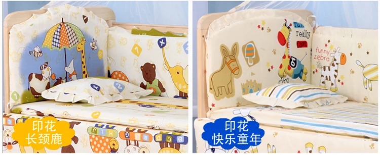 Сосновая кроватка из цельного дерева без краски детская кроватка-колыбель многофункциональная комбинированная кровать для новорожденных