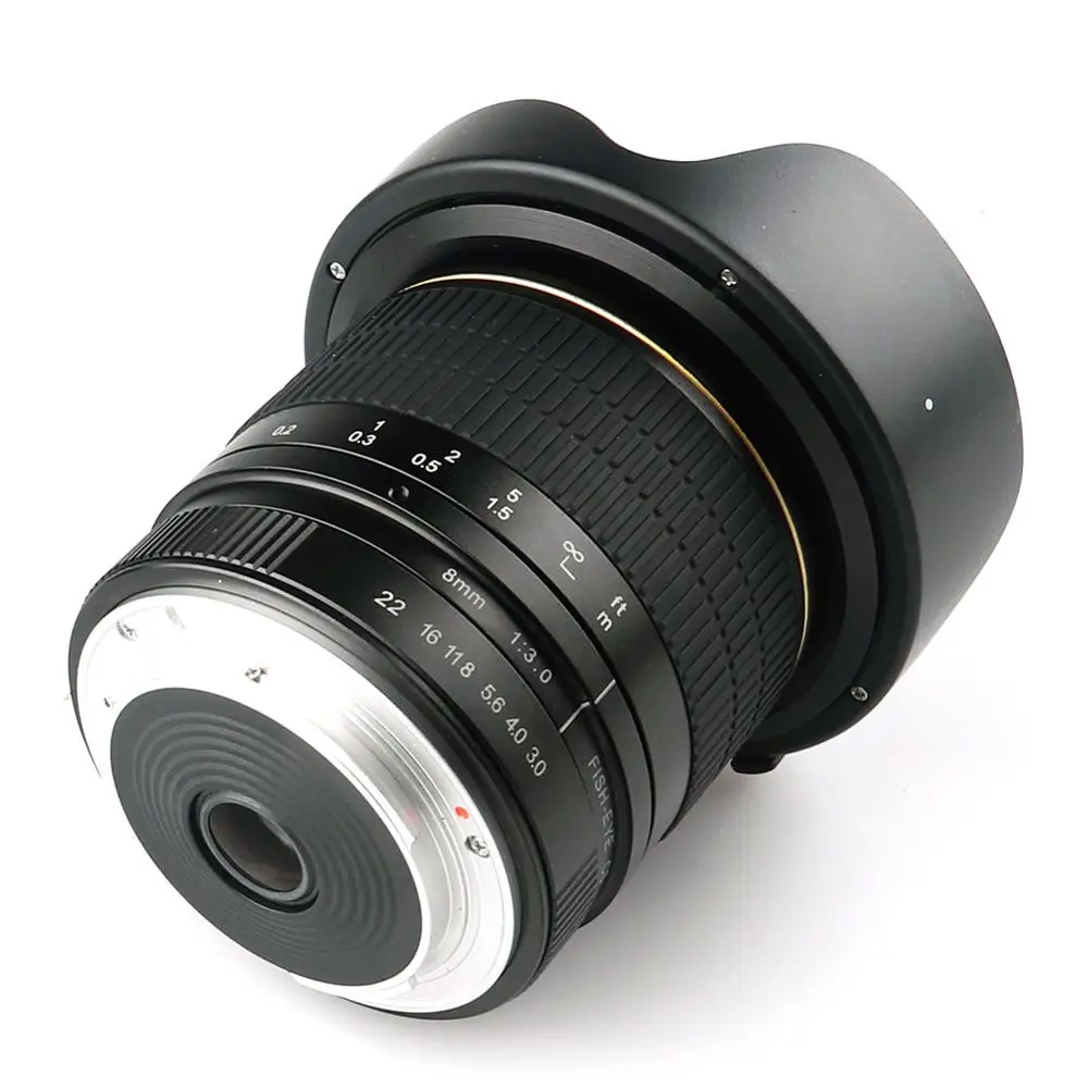 Сверхширокоугольный ручной объектив Lightdow 8 мм F/3 0 для камер Canon полукадр 1200D 760D 750D