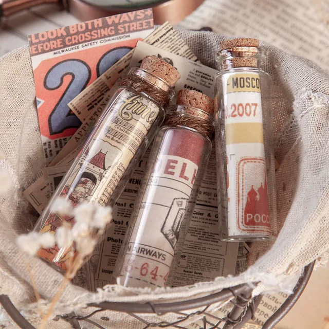 50Db/Tétel Vintage Növény Matricák Szemetet Folyóirat Retro Újság Bélyegjegy -Matricák Címke Diy Naplóalbum Scrapbooking Anyag - Image 6