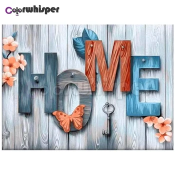 

Diamond Painting Full Square/Round Drill Home Letter 5D Daimond Painting Embroidery Cross Stitch Mosaic Crystal Picture Z1374