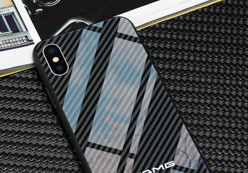 Роскошный автомобильный чехол для телефона для iphone 6 6S 7plus 8 8plus X XR XS 11 Pro Max чехол из закаленного стекла