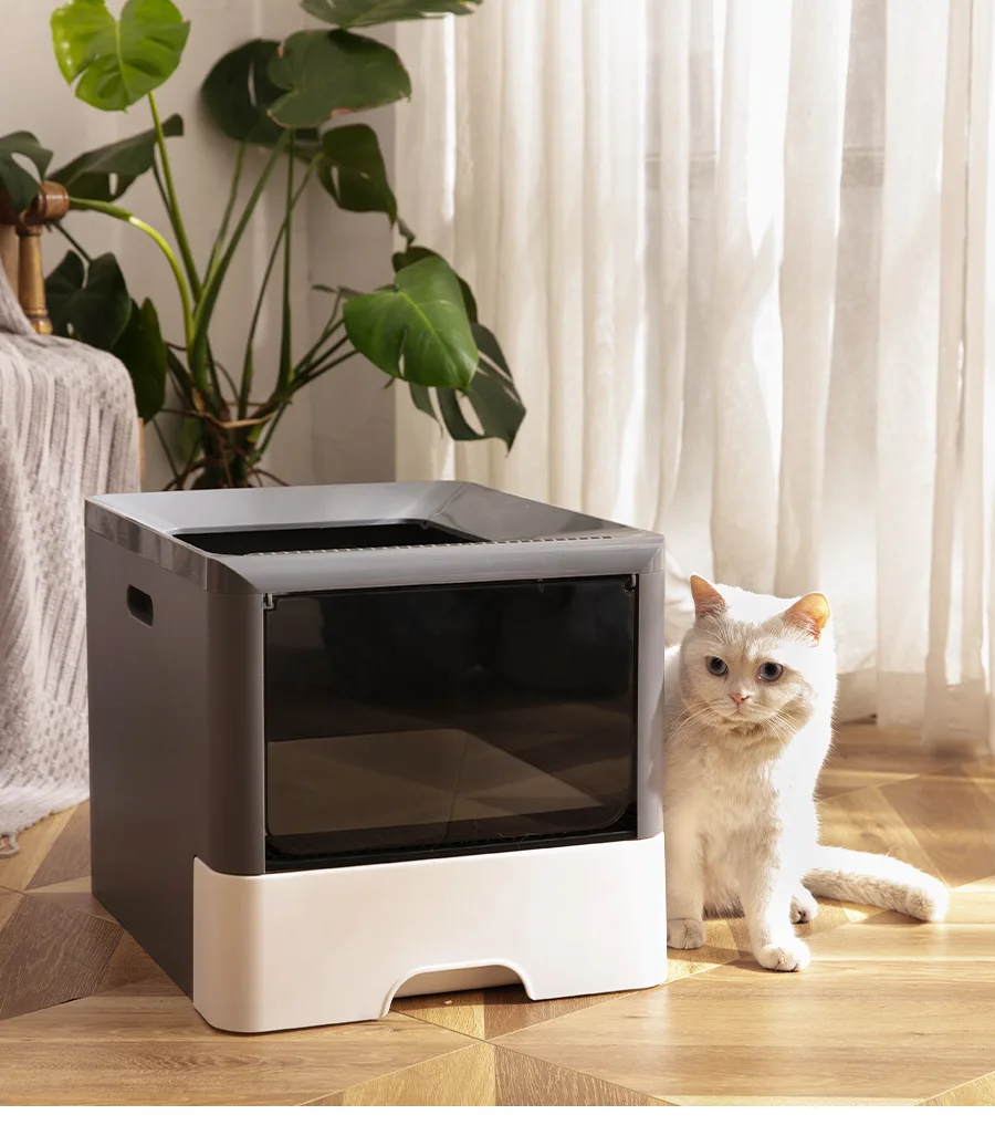Drawer Type Cat Litter Box Top-entry Folding box Large Fully Enclosed Toilet supplies | Дом и сад
