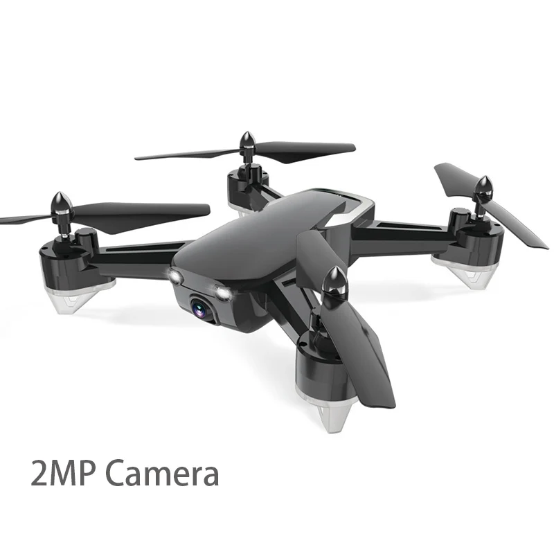 2MP Camera Black Радиоуправляемый Дрон Квадрокоптер 2MP wifi FPV Вертолет камеры долгое время полета Профессиональный Дрон один ключ возврат Квадрокоптер Дрон игрушки - Цвет: 2MP Camera Black