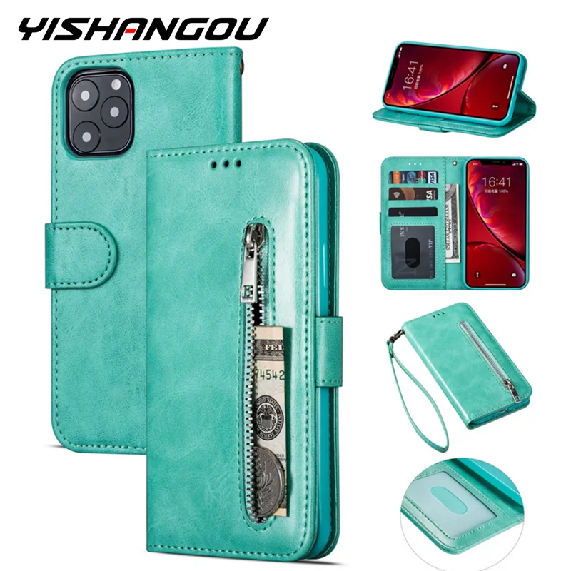 YISHANGOU Роскошный кошелек на молнии чехол для iphone 11 X XI XIR XR XS Max Fundas Флип кожаный чехол для iphone 6 7 8 6 Plus чехол Capa