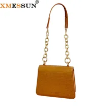 XMESSUN дизайнерские сумки с узором «крокодиловая кожа», новая модная сумка на плечо с цепочкой и замком, высокое качество, дорожный кошелек ins H323