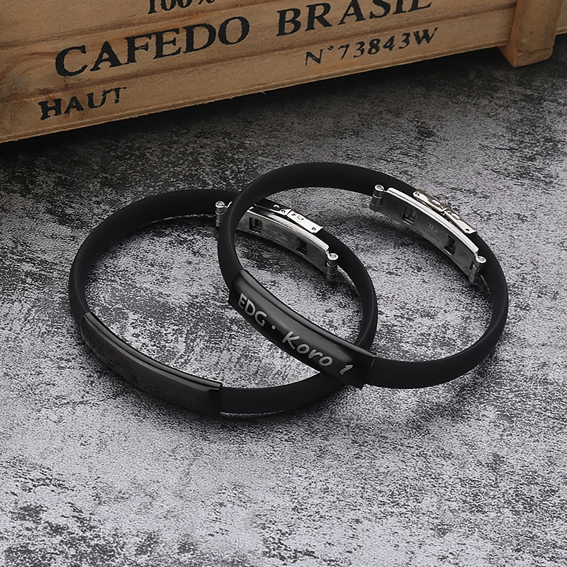 Pulsera De Acero Inoxidable Con Grabado De La Amis... - Grandado