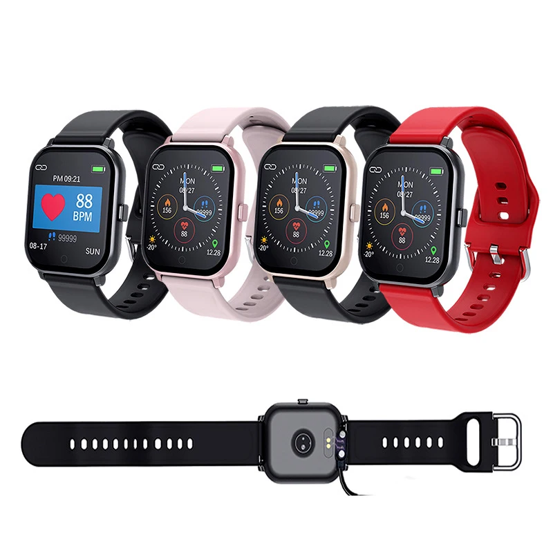 T55 Bluetooth Музыкальные Смарт-часы для Android IOS 24h пульсометр кровяное давление