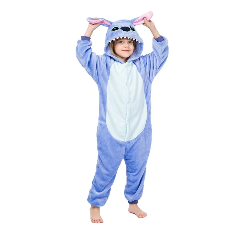 Детские комбинезоны кигурумис; детская синяя домашняя пижама Стиви из мультфильма; вечерние комбинезоны для мальчиков и девочек; одежда для сна для костюмированной вечеринки; детская одежда