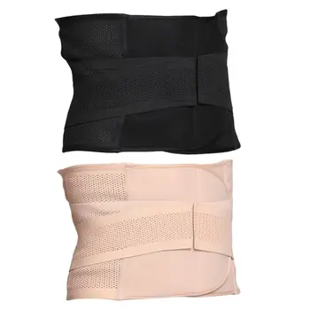 

Mens Lumbar Support Strong Compression Pull Straps Breathable Waist/Lower Back Brace Waist Trainer Slimming Belt Tummy Cincher C