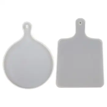 

DIY Coaster Resin Mold UV Epoxy Fruit Tray Mold Tea Tray Silicone Mold For Home Decor Craft Jewelry Making Tools