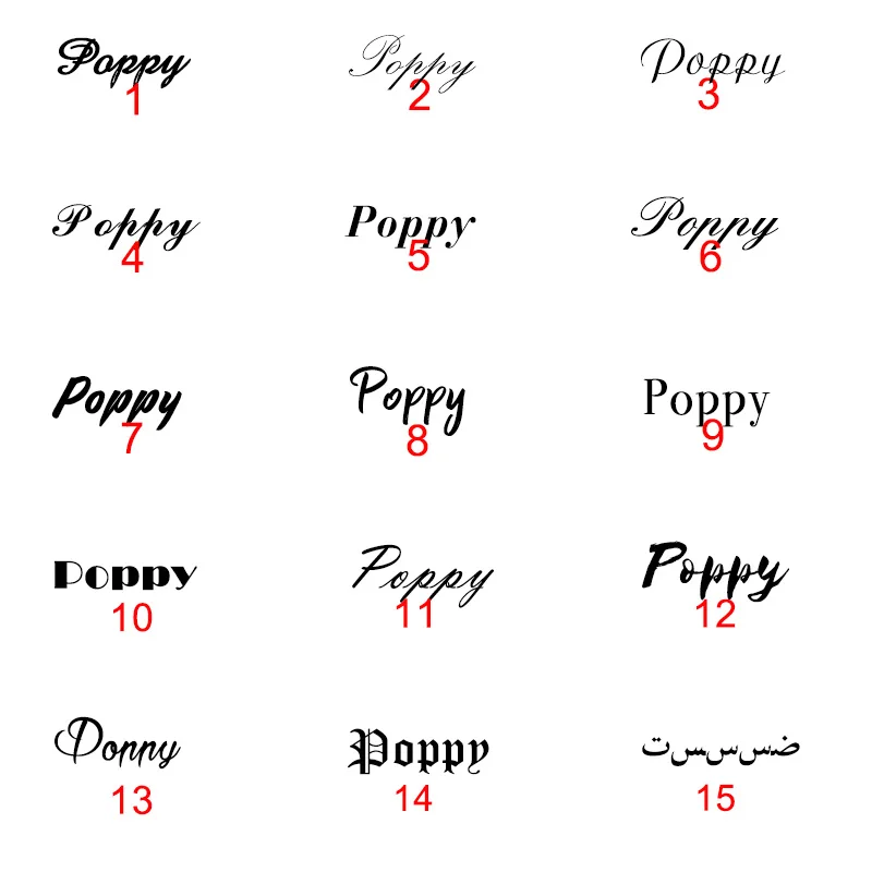 custom font