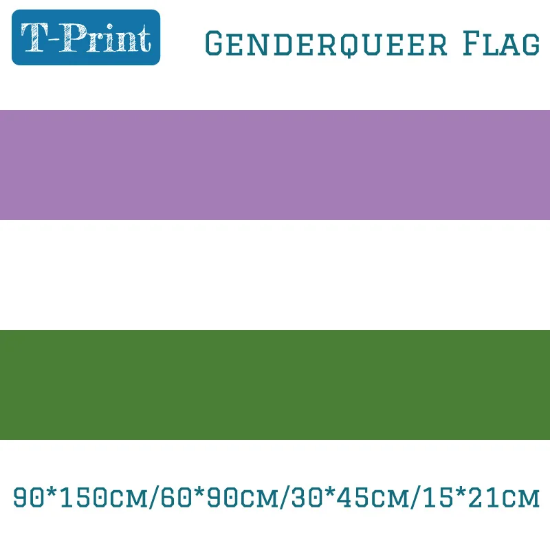 

Free shipping Genderqueer Pride Flag 30*45cm Car Flag 3x5FT Banners 60*90cm 15*21cm 90*150cm