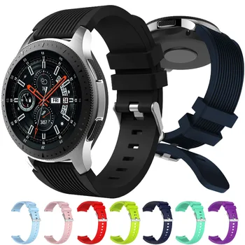

Watchbands 22mm Sport Silicone Strap Band For Samsung Gear S3 Classic Frontier Replacement Band For Huami Amazfit Stratos 2/2S