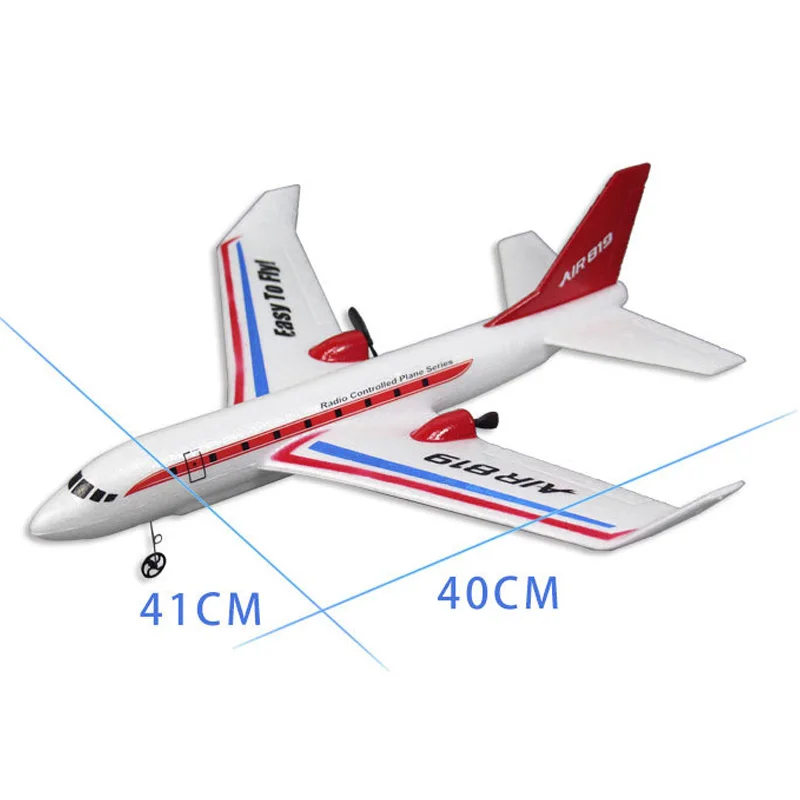 FX-819 2,4G 2CH RC Дрон 400 мм размах крыльев легкий EPP DIY RC Самолет Gl1Der самолет авиалайнер пассажирский самолет TF детские игрушки