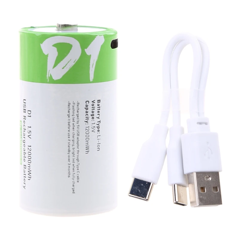 1.5V Type-C Port USB Rechargeable Batteries Direct Charge D1 for Gas Stove Household Water Heater Wholesale Drop Ship | Электроника