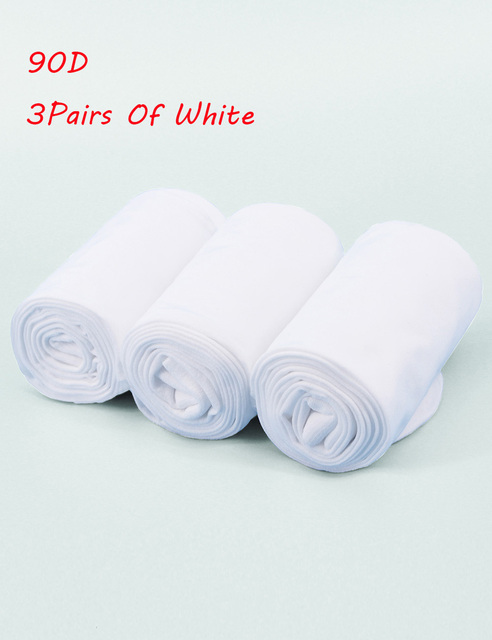 3 Pairs of White