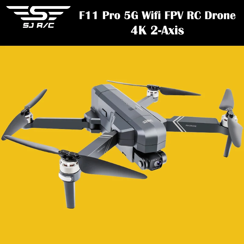 SJRC F11 Pro 4K Камера 2-ось бесщеточная 5G Wi-Fi FPV GPS Квадрокоптер с дистанционным