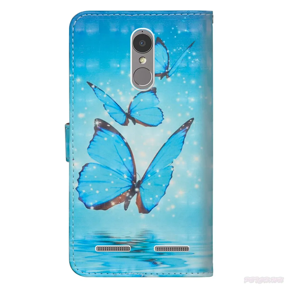 3D окрашенный чехол для lenovo K6 K33a48 K33b36 сумка для мобильного телефона Флип Бумажник Коув для lenovo K6 Power K33a42 K33b37 ТПУ Силиконовые контейнеры